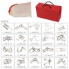 20pcs Metal Wire Puzzles Set IQ Puzzle Mind Brain Teasers