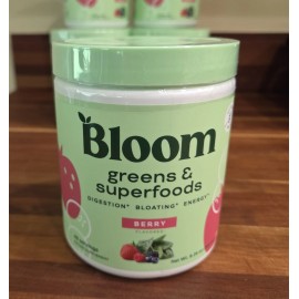 Bloom Nutrition Greens & Superfoods Powder Berry 48 Servings, 9.2 Oz
