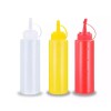 TIKA 3-Piece 16 OZ Condiment Squeeze Bottles with Scale Line