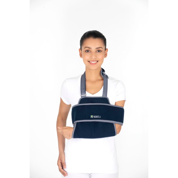 Shoulder Immobilizer Arm Sling, Elastic Brace for Clavicle Collar Bone