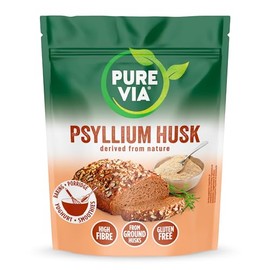 Pure Via Psyllium Husk 500g | Plant-Based Fibre | Fine Milled for Easy Mixing | Ideal for Smoothies, Baking & Everyday Recipes | Vegan & Gluten-Free