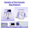 Leekalos Reusable Dog Diapers Female Easy to Put No Leak