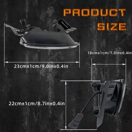 LED Fog Lights Compatible with 2009-2014 Dodge Ram 1500 2500 3500, 1 Pair Front Bumper Driving Fog Lamps Assemblies with DRL (LED with DRL)