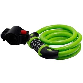 Bike Lock, GoFriend Bicycle Lock High Security 5 Digit Resettable Combination Coiling Cable Lock Best for Bicycle Outdoors, 1.2mx12mm (Green)