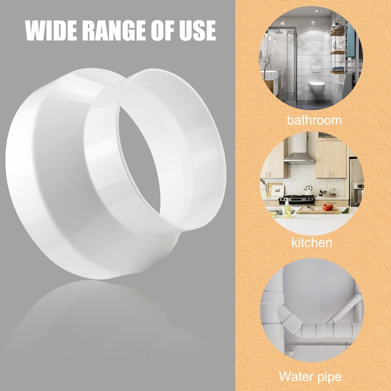 Reducer Reducer Connector for Ventilation Round Pipe Ventilation Systems ABS