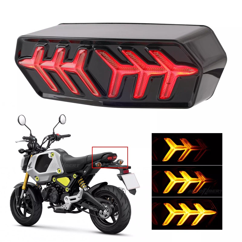AUTOXBERT LED Tail Light Integrated with Turn Signal For MSX125/SF