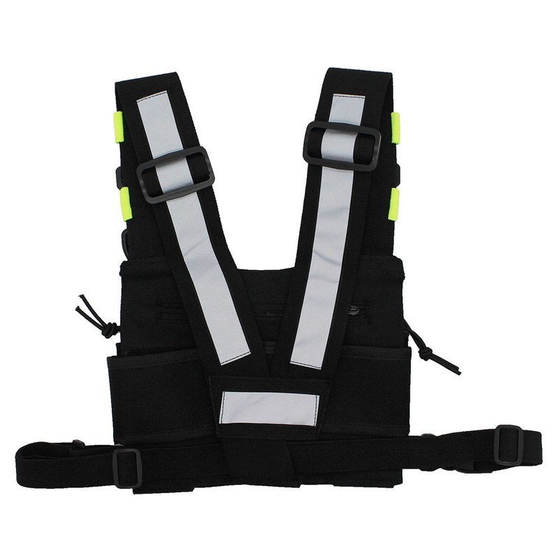 GoodQbuy Universal radio chest harness Rig Bag Pocket Pack Holster