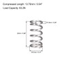TA-VIGOR 10Pcs Extended Compressed Spring, 12mm OD,1.6mm Wire Size,25mm Length