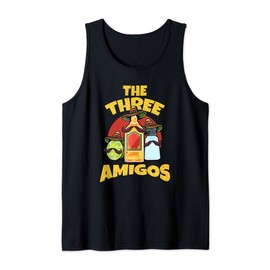 The Three Amigos Tequila Salt Lime Spanish Hombre Lover Tank Top