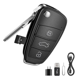 DTCRCH 64G 1080P HD Mini Camera, Small Nanny Cam for Home Security, Car Key Camera for Motion Detection, Loop Recording, Night Vision, Take Photos, Long Battery Life, Easy to Use & Carry