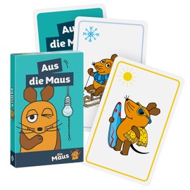 TS Spielkarten - Out of the Mouse Card Game for Children from 3 Years, Sendung mit der Mouse, Game Rules Like Black Peter + Metal Tin