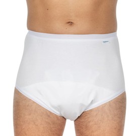 Suprima 1-245-000 Briefs Cotton for Men and Women Size 52 White
