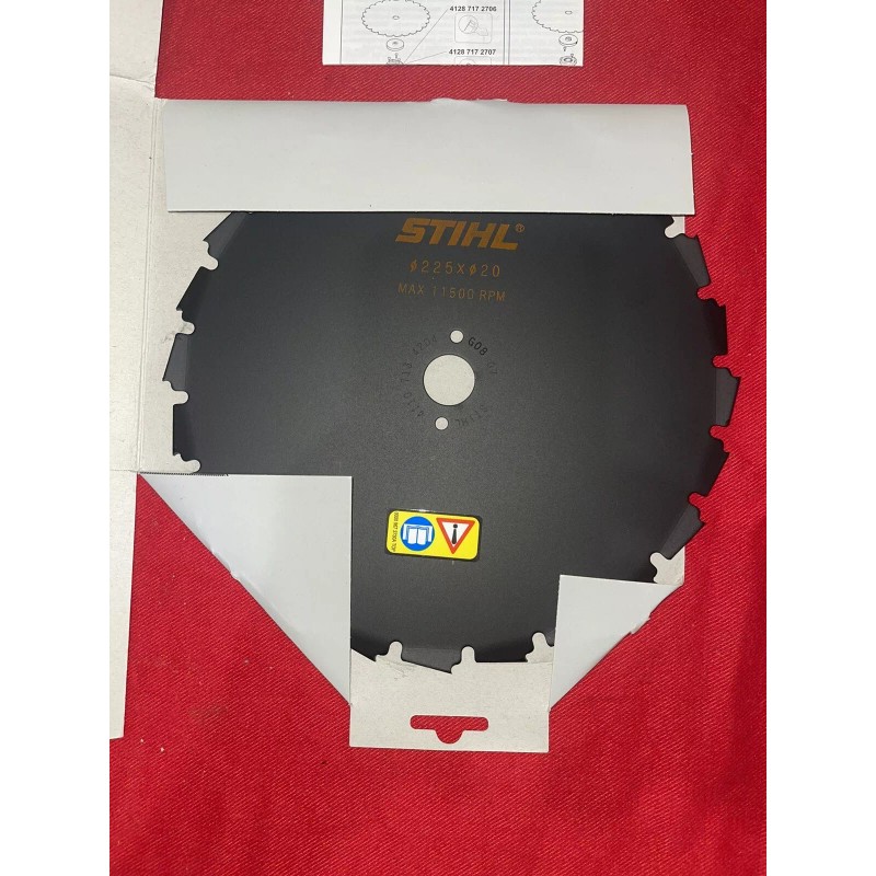 Stihl Circular Saw Blade Chisel Tooth 225mm 4110 713 4204