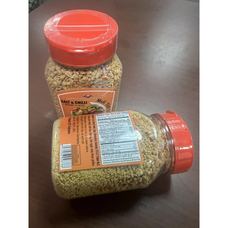 Muoi Tom Roasted Shrimp Salt Chili Powder - Muoi Tom