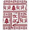 Ragged Rose Christmas Table Cloth - Festive Linen Tablecloth with