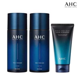 AHC 온리포맨 3종세트(토너 150ml+로션 150ml+클렌징폼) AHC Only for Men 3-Set (Toner 150ml + Lotion 150ml + Cleansing Foam)
