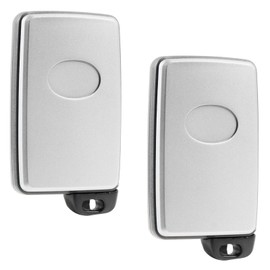 Key Fob Keyless Entry Smart Remote Shell Case & Pad fits Toyota (2-Pack)