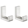 Angle Simple Towel Hook Brushed Nickel 2 PACK, 304 Stainless