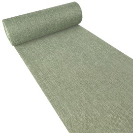 Deko As Shabby Chic table runner in linen look, polyester, odourless, 30 cm x 5 m, mint green