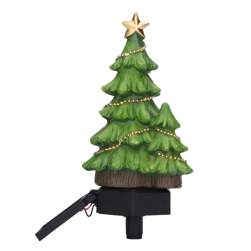 LED Christmas Lights Solar Tree Shaped Pathway Lights for Garden