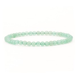 Cherry Tree Collection - Small, Medium, Large Sizes - Gemstone Beaded Bracelets For Women and Men - 4mm Round Beads, Small, Stone, Agate