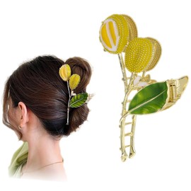 BeeGift Women's Durian Hair Clip, Fashion Fruit Shaped Claw Clip, Elegant NonSlip Hair Clip, 4.33 Inches, Hair Accessory for Girls