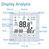 Wengart Digital Thermostat WG03-1,Touch Button,3A Output Weekly Programming,For water heating