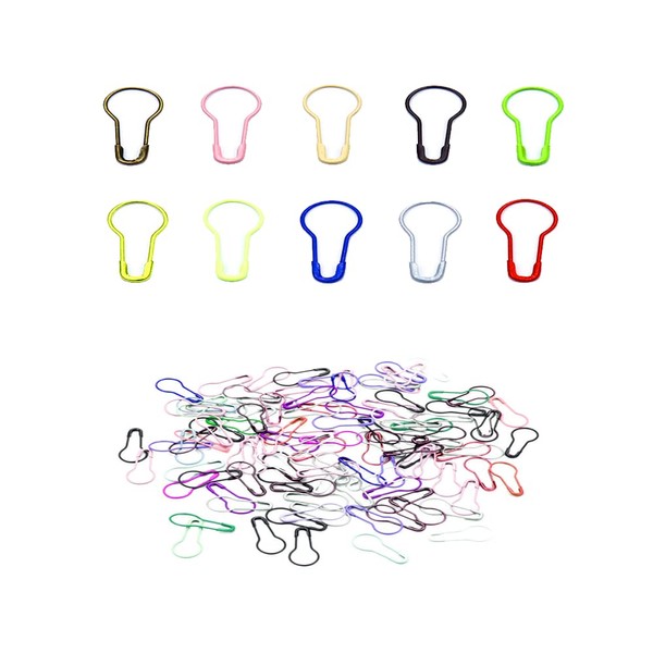 Bulb Safety Pins, 50 Pcs Safety Pins, 10 Colors Assorted Bulb Pins, Craft Pins, for DIY, Craft Making(Color Random)