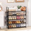 VILICK 5 Tier Shoe Rack with Hook and Side Pocket,Shoe