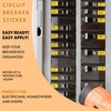 Classicseali 6 Sheets(258pcs) Circuit Breaker Labels, Durable Breaker Box Labels,Electric