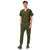 COZYFIT Scrubs for Men — 4 Pockets V-Neck Scrub Top