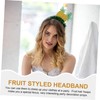 FOMIYES 2pcs Hawaiian Fruit Pineapple Headband Hair Accessory Festive Party