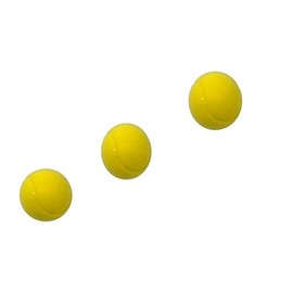 E-Deals 70mm Soft Foam Tennis Balls - Pack of 3 Yellow
