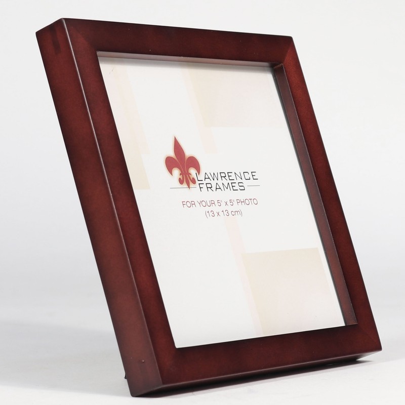 Lawrence Frames Espresso Wood Picture Frame, 5 by 5-Inch