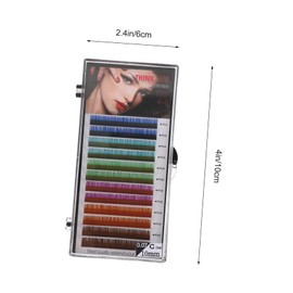 Outanaya Colorful Fake Eyelash Extensions Soft and Realistic Practice Lashes for Professional Use