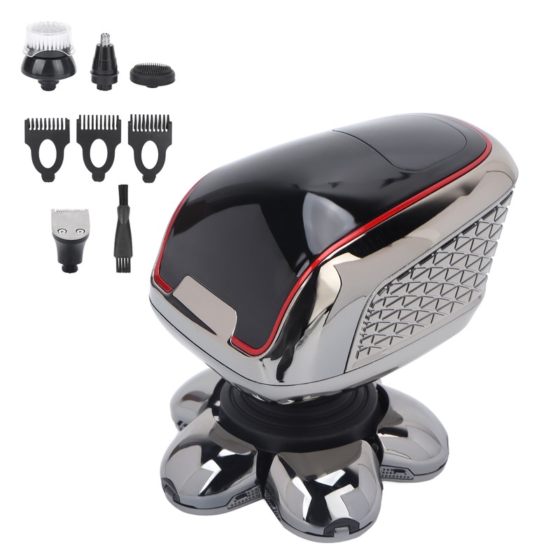 6D Electric Razor 5 in 1 Multifunctional Men Rechargeable Bald