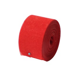 1 Roll Imitation Linen Ribbon 5cm*10m Burlap Fabric Ribbon for DIY Crafts Gift Wrapping, Red