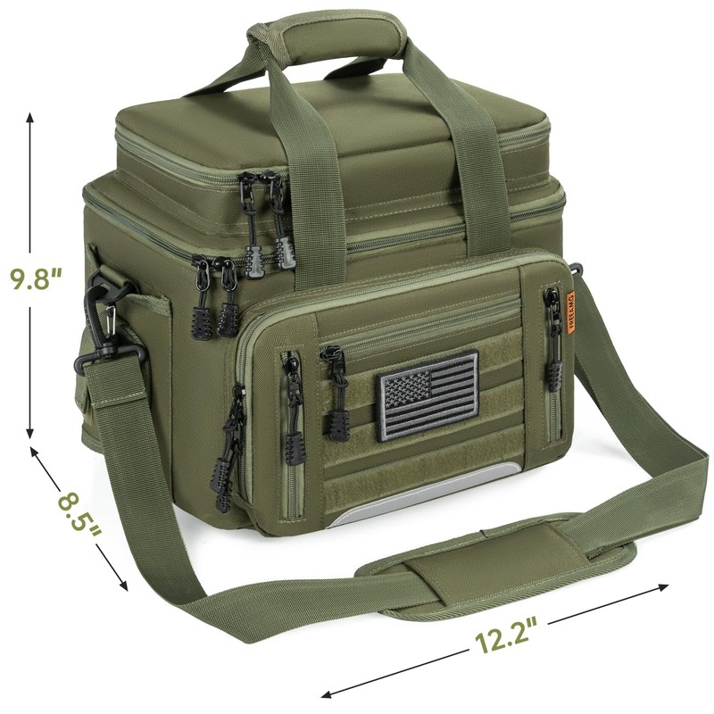 FREEAMG Fishing Tackle Bags - Padded Shoulder Strap Fishing Bags