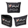 Volleyball Lover Makeup Bag for Women Girls Volleyball Player Gift