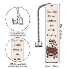 Gothic Bookmark, Book Lover Gifts for Women, Horror Bookmarks, Scream Movie Merch, Valentines Gifts for Her Him, Book Reader Gifts for Women, Ghost Gifts, Blind Date with A Book Gift