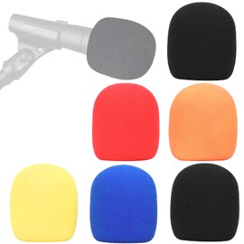 YOUSHARES SM58 Pop Protection 6 Pieces - Microphone Pop Filter Reduction of Wind Noise Compatible with Shure SM58-LC Dynamic Microphone (6 Colours)