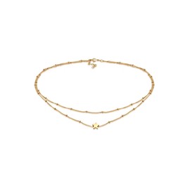 Elli Women's Choker Necklace Ball Layer Star Pendant in 925 Sterling Silver, Sterling Silver, None