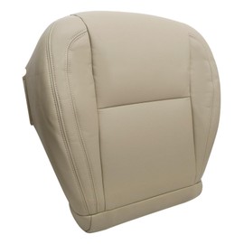 NLQR Front Driver Bottom Replacement Seat Cover Ivory Microfiber Leather Compatible with Lexus GS300 GS400 GS430 1998-2005
