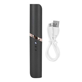 Rizador de pestañas eléctrico Rizador térmico de larga duración Herramienta de permanente de pestañas con carga USB, negro                            