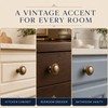 Antique Brass Cabinet Knobs and Drawer Pull Handles, Vintage Zinc