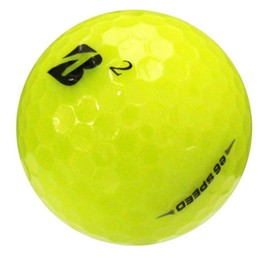 GOLF BALL DIVERS Recycled Golf Balls for Bridgestone E-6, AAAAA Quality, Mint Condition (Yellow, 12 Balls)