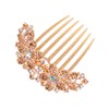 Sankuwen Women Rhinestone Inlaid Flower Hair Comb Hairpin Barrette Accessory,Also