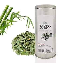 [Medicinal Korean Herb] Bamboo Loose Leaf Tea (Zhuyecha/댓잎 차) Dried Loose Leaves in a Gift Tin Caddy 29g (1oz)