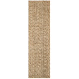 Safavieh Natural Fiber Collection NF263A Handmade Premium Jute Runner, 2'3" x 8' , Natural