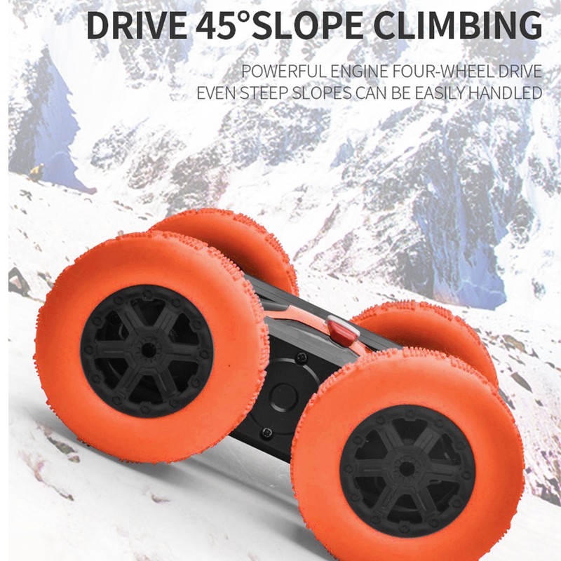DoubleSided Stunt RC Car 360 Degrees Rotation Spraying Remote Control